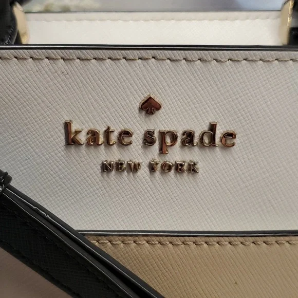 KATE SPADE 3 tone Saffiano leather crossbody bag - Picture 2 of 12